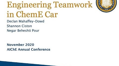 Engineering Teamwork in ChemE Car