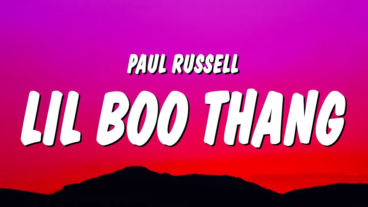 Paul Russell (@paulrussellmusic)'s video of lil boo thang lyrics