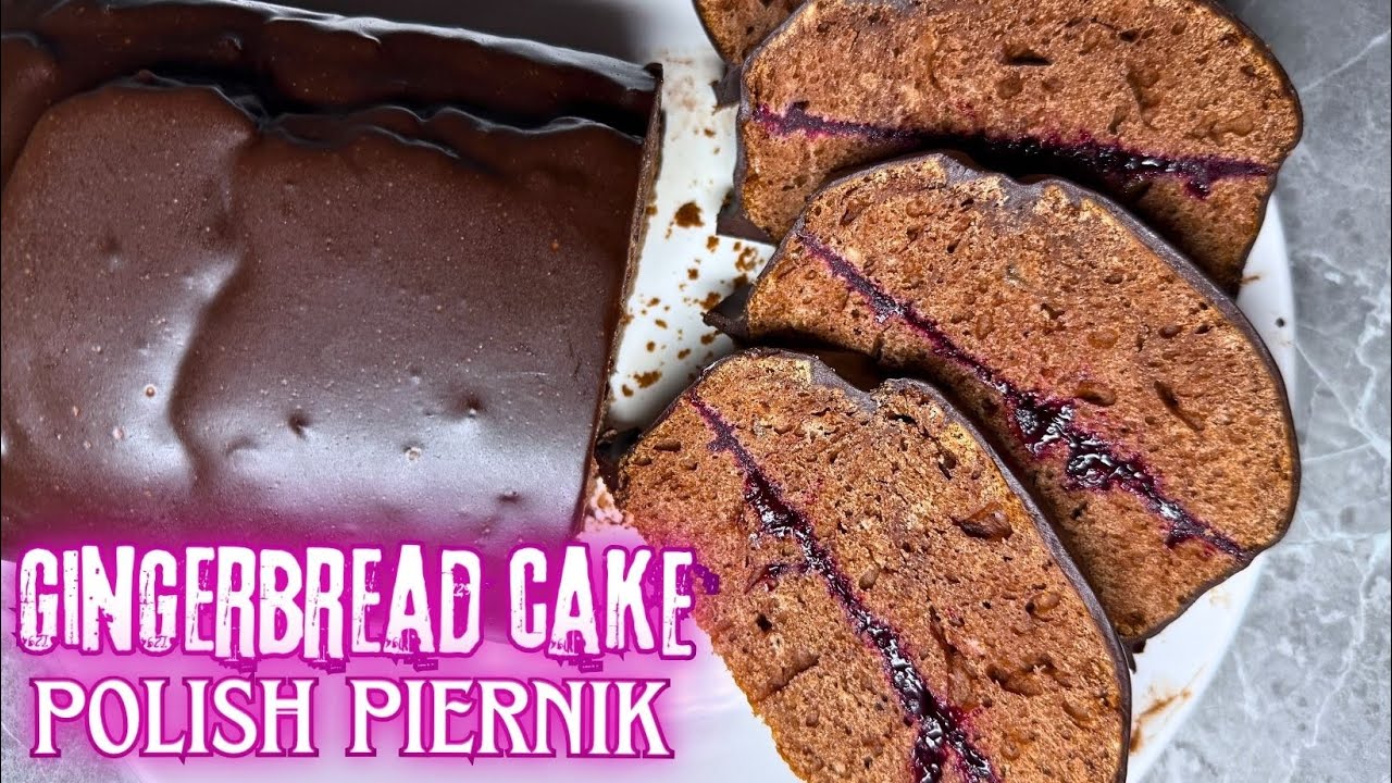 Традиционный польский имбирный пирог (пирник) с джемовой начинкой | Рождественский польский имбир...