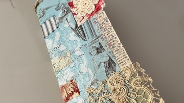 TUTORIAL HOW TO | Antique document journal | working on some of the pages Part 4