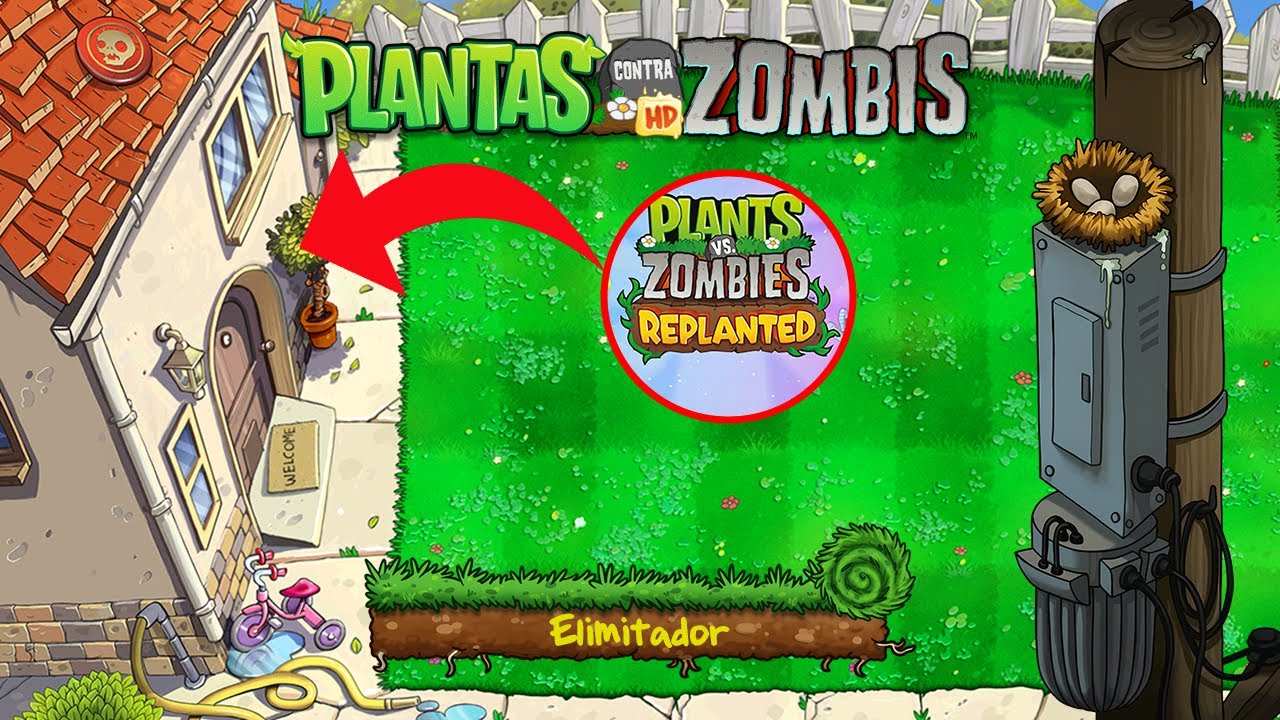 Pvz Free con los fondos en hd como ipad y Replanted