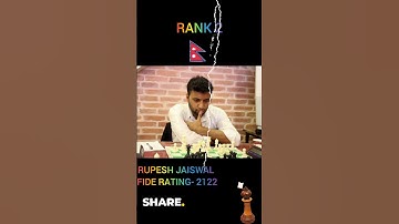 🇳🇵Top Ranking Nepali Chess Player | Nepal Chess शीर्ष  नेपाली चेस खेलाडी #chess #nepalchess #shorts