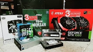 1st time gaming editing pc build with msi gtx 1060 gaming x i5 6600 time lapse build