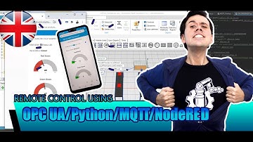 Industrial Remote Control using OPC UA-Python-MQTT and NodeRED
