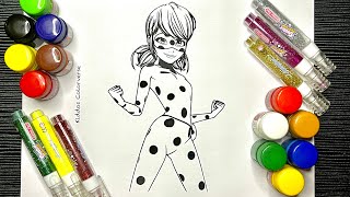 Miraculous ladybug coloring @KiddosColorverse #miraculous #youtube #fun #art #kidsvideo screenshot 3