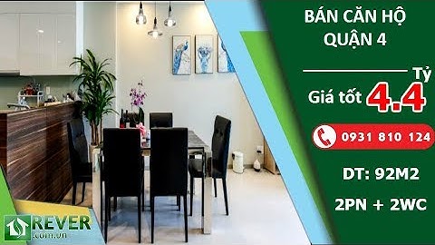Bán căn hộ cao cấp The Gold View Quận 4, diện tích 92m2 thiết kế 2 phòng ngủ | Rever