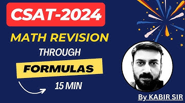 CSAT Math Revision through Formula | UPSC Prelims | #csat  #upsc