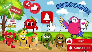 Dancing Fruit Name Video | Fruits Name with picture | Fruit Name Spelling #learnfruits #kidsvideo