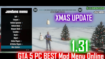 GTA 5 PC BEST Mod Menu Online 1.31 Jordans Menu v1.3 [Update]