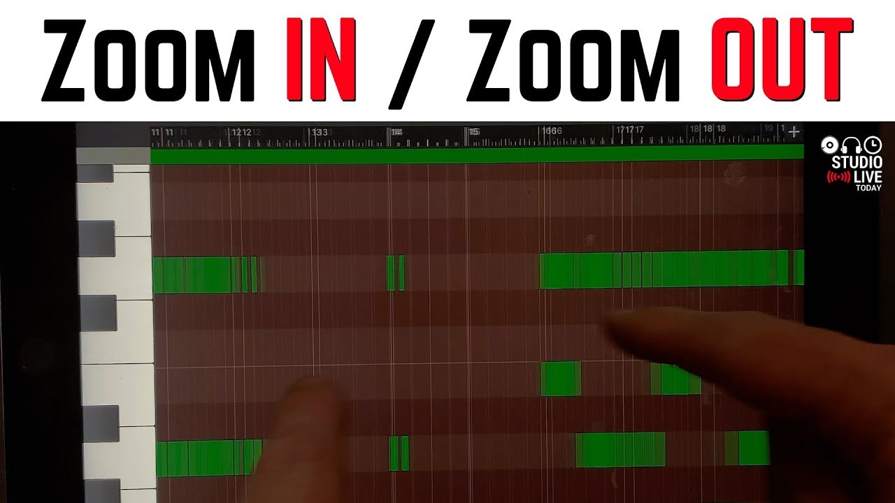 How to zoom in and zoom out in GarageBand iOS (iPhone/iPad) YouTube