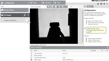 Creating an inspection using Balluff