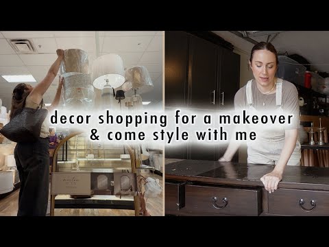 decor shopping for a makeover & come style with me | MaCenna Lee