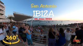 VR 360 - Virtual Sunset From San Antonio, Ibiza - June 2022