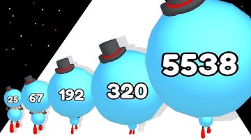 BIG HEAD MAN RUN - Level Up Satisfying ASMR Gameplay (Big Brain Run) Max Level