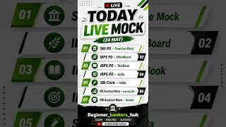 Today Live mock update 💥#sbi#sbipo #sbiclerk #2026#livemocktest#ibps #ibpspo#viral#ssc#rbiassistant