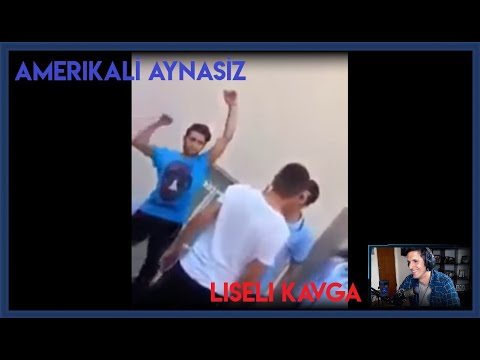 AMERİKALI AYNASIZ LİSELİ KAVGASI İZLİYOR