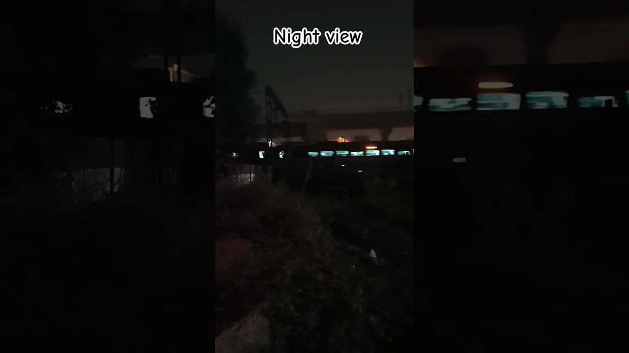 Indian railway night view 