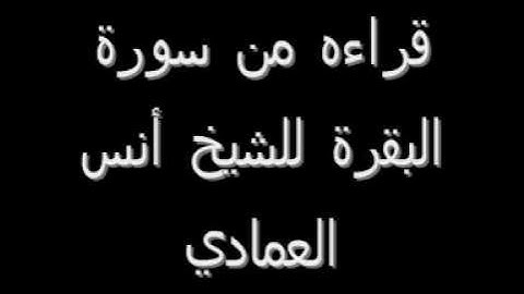 من روائع قراءات الشيخ انس العمادي من سورة البقرة