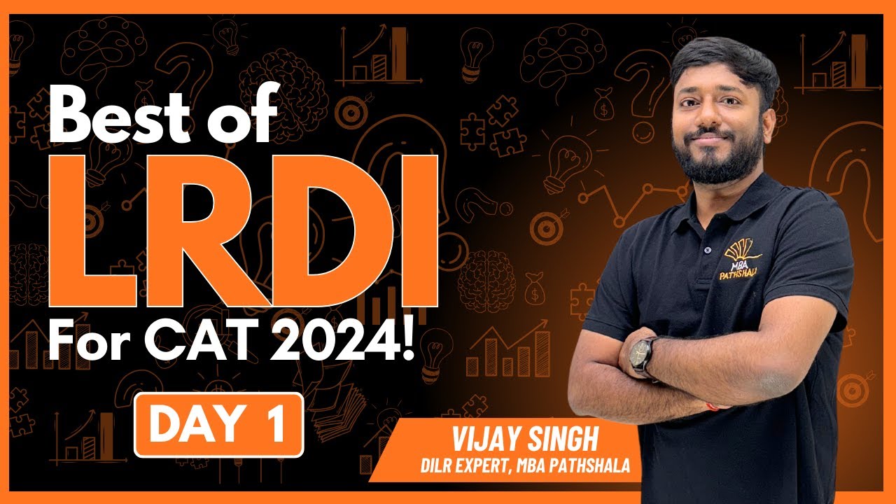 CAT 2024 | Best of LRDI | CAT 2005 - Olympics Set | Day 01 | Vijay Sir ...