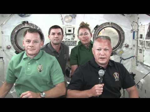 Final Shuttle Crew Interviewed by Hometown Reporters