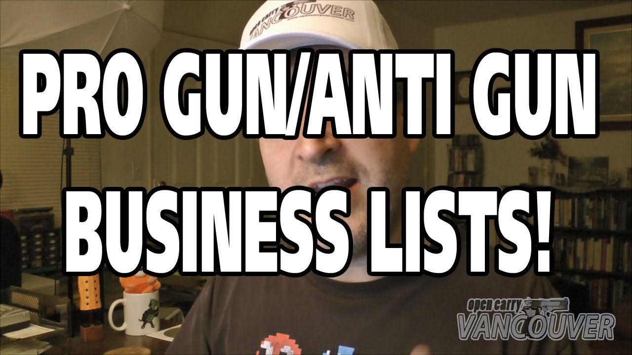 PRO GUN/ANTI GUN BUSINESSES YouTube