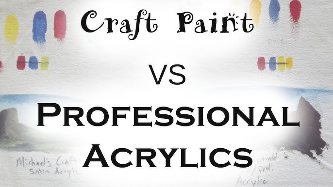 What Paint to Use and When: Comparing Craft and Acrylic Paint