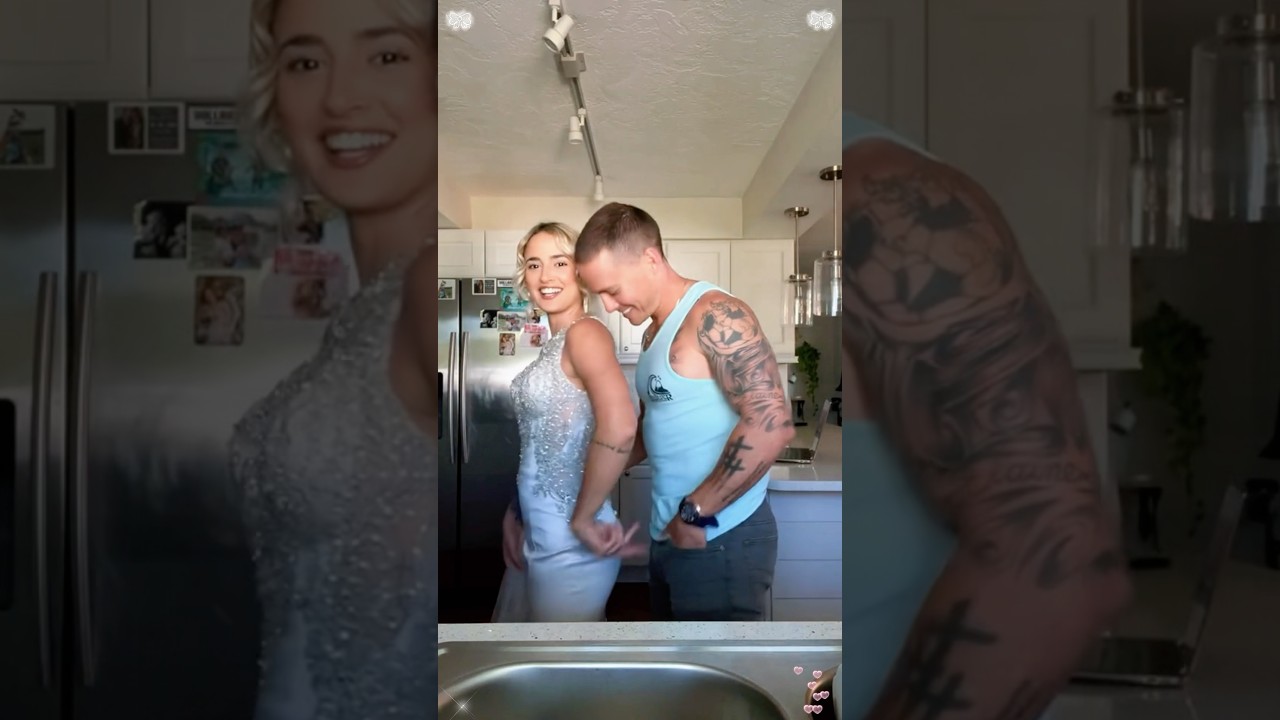 She wore the dress again... and he saw his bride all over again 🥰💕❤️