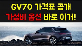 GV70 철저히 가성비 위주 옵션 분석!