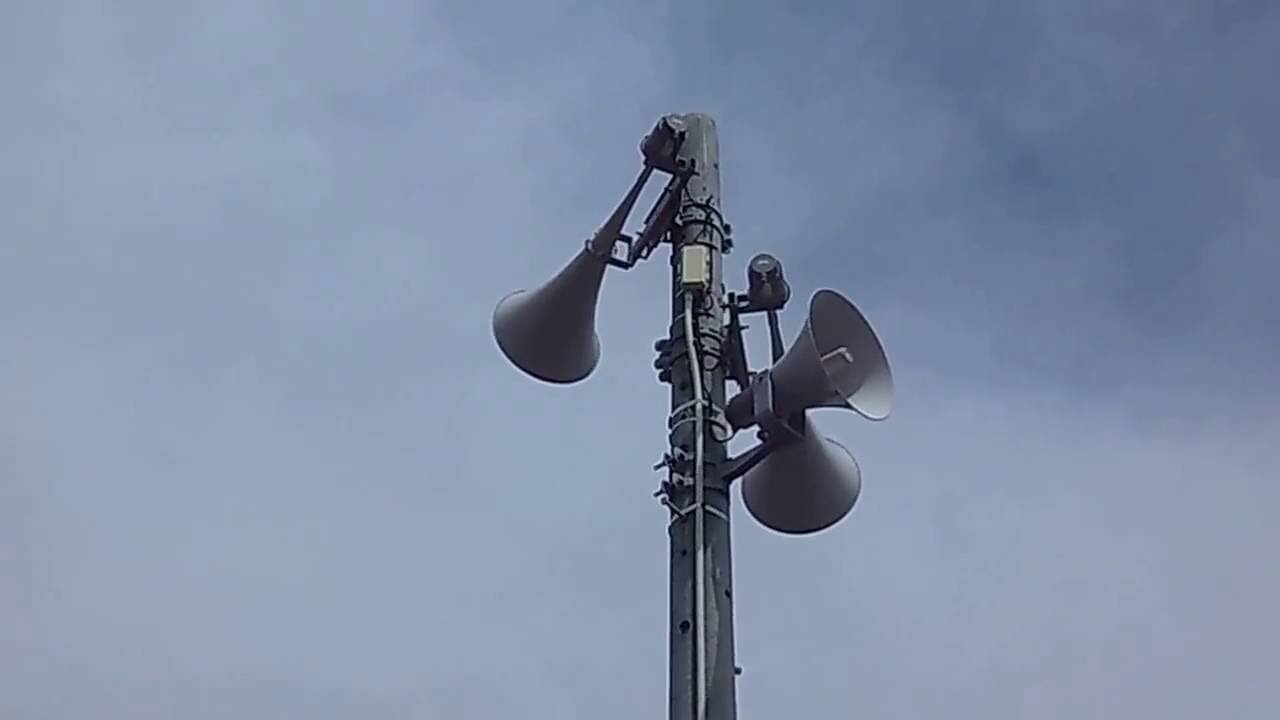 【訓練】都筑区・鶴見川防災用スピーカーの放送試験　2016/06/26