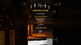 Ramadan Calendar, Ramadan calendar 2024, Ramazan Sehr o Iftar,  Roza Iftar time Muslim #ramadan