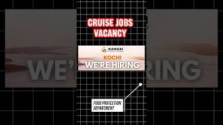 Top Cruise Line Food Production Jobs - Apply Now!#cruiseship #jobs #ytshorts #shorts