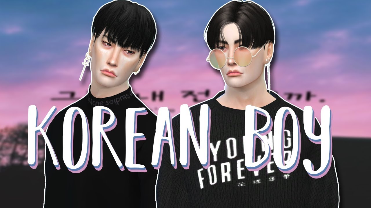KOREAN BOY The Sims 4 CAS + CC List YouTube