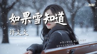 许文文 - 如果雪知道「如果大雪知道我还在想着你」【🎧AI高质音乐/拼音歌词 Eng Lyrics】