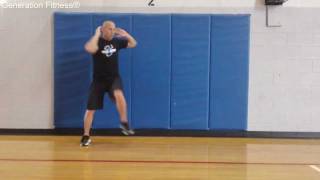 Workout Library - Lateral Shuffle to Oblique Twist - www.workoutlibrary.com