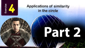 Solving exercise (4) on Applications of similarity in the circle ( Part 2 ) - sec1- first term