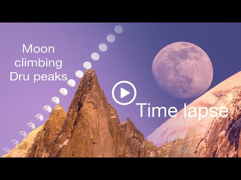 Full Moon Time lapse   Dru peaks 4K
