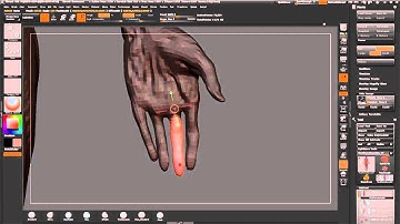 ZBrush tutorial: Anatomy sculpt - joining the fingers