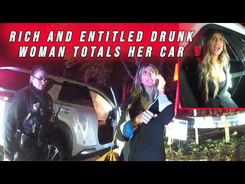 Rich and Entitled Drunk Woman Crashes and Tries to Hide in the Woods