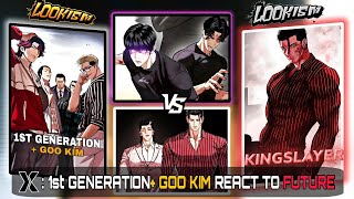 [Lookism] 1st Generation Kings + Goo kim react to Future | War Begins/Hunt for workers |Gacha React