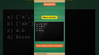 python quiz on sequences 18. String to List conversion!