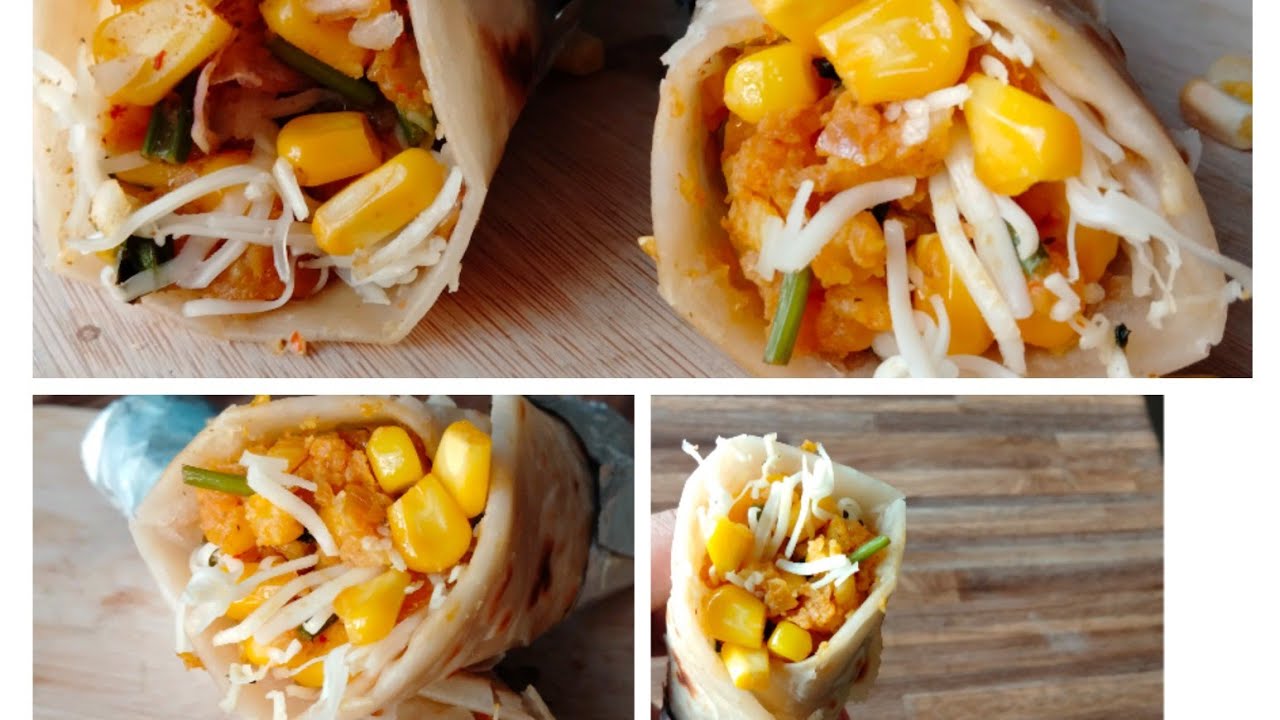Aloo Corn Frankie Recipe/ आलू कॉर्न फ्रेन्की रेसिपी/Veg Frankie Recipe