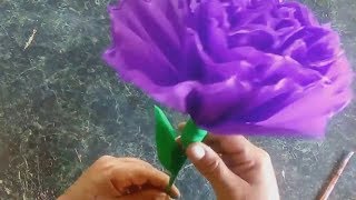 CÃ“MO HACER FLORES DE PAPEL CREPÃ‰,,,HOW TO MAKER FLOWER PAPERS.