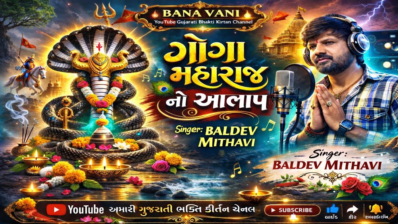 Goga Maharaj No alap  - new Gujarati - ગોગા મહારાજ નો આલાપ બલદેવ.મીઠાવી - Jodlu recording studio 