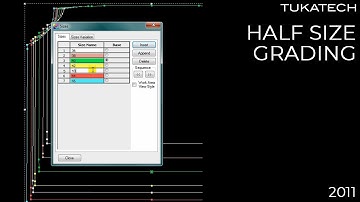 Half Size Grading | CAD Pattern Making Tutorial | TUKAtip - TUKAdesign (2011)