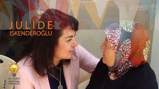 Jülide İskenderoğlunun İsmetpaşa Mahallesi Esnaflarına Yaptığı Ziyaret