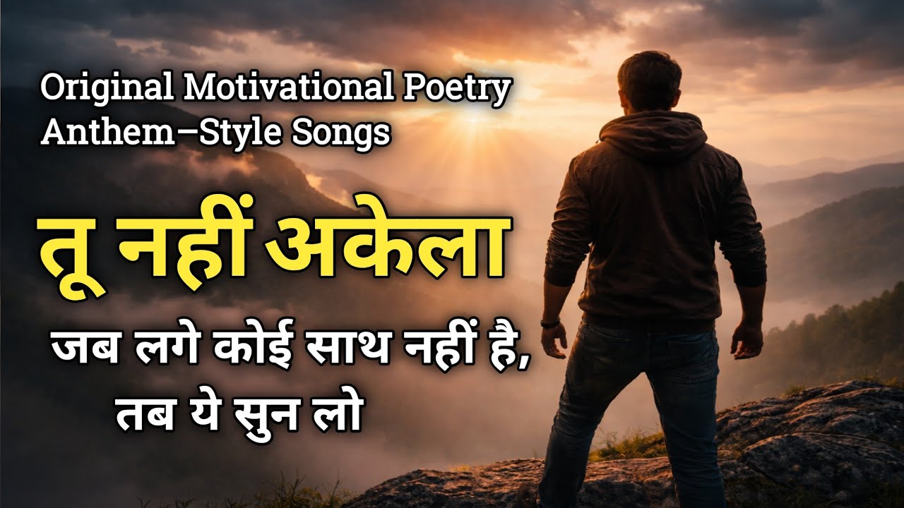 तू नहीं अकेला – जब कोई साथ न हो तब ये सुन लो/best motivational poem in hindi 