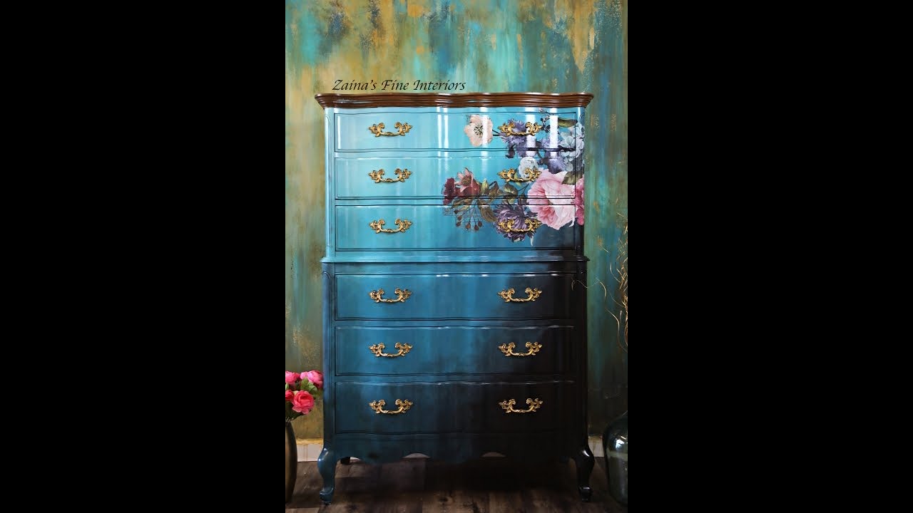 How to Paint Furniture With Chalk Paint using Behr/Waverly/ Valspar YouTube