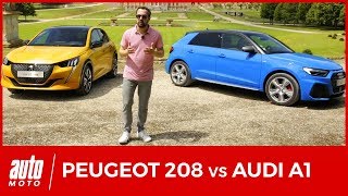 Nouvelle Peugeot 208 face à l'Audi A1 : 1er DUEL