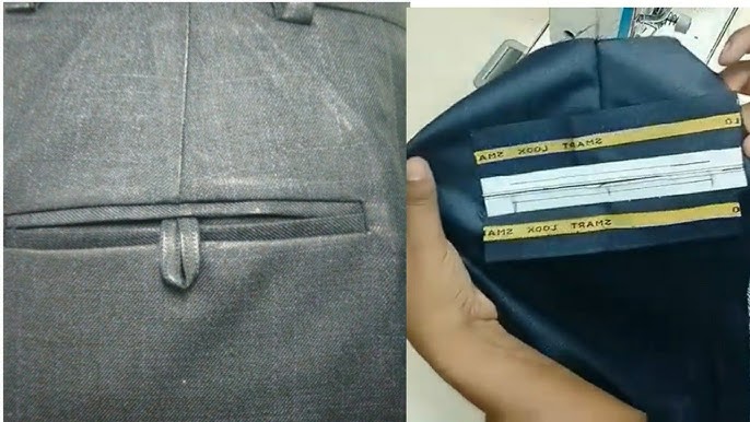 EASY PANT BACK POCKET STITCHING in 10 Min 