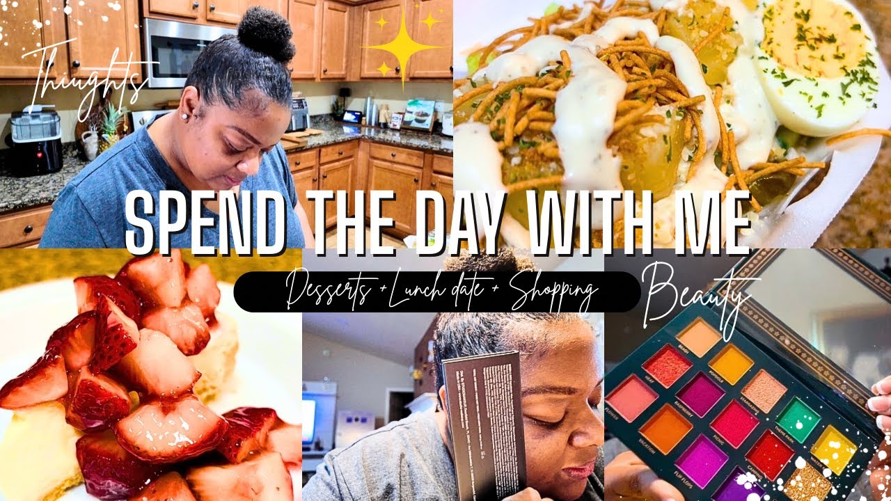 SPEND THE DAY WITH ME ✨QUITE THOUGHTS | EASY CHEESECAKE WITH STRAWBERRIES | FREE BEAUTY PRODUCTS 